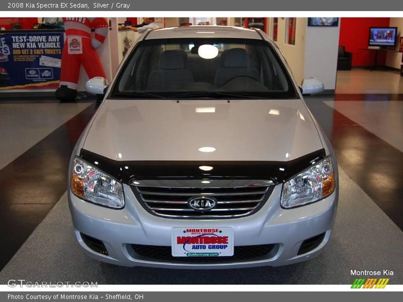 Silver / Gray 2008 Kia Spectra EX Sedan
