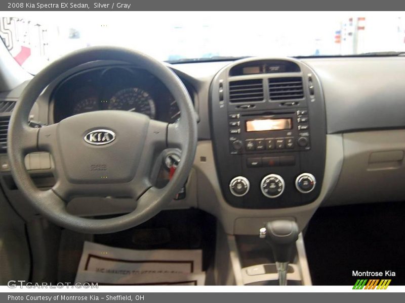 Silver / Gray 2008 Kia Spectra EX Sedan