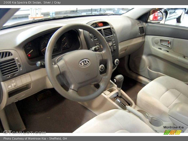 Silver / Gray 2008 Kia Spectra EX Sedan