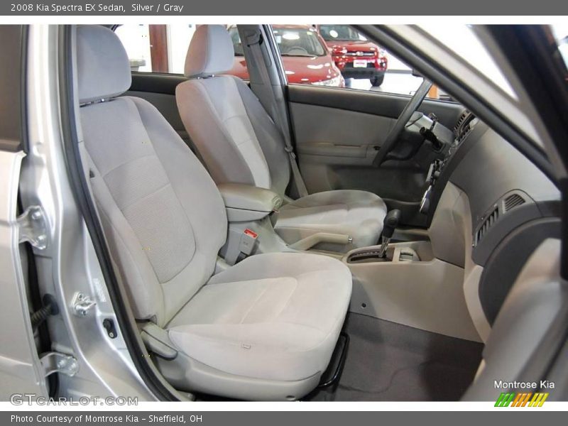 Silver / Gray 2008 Kia Spectra EX Sedan