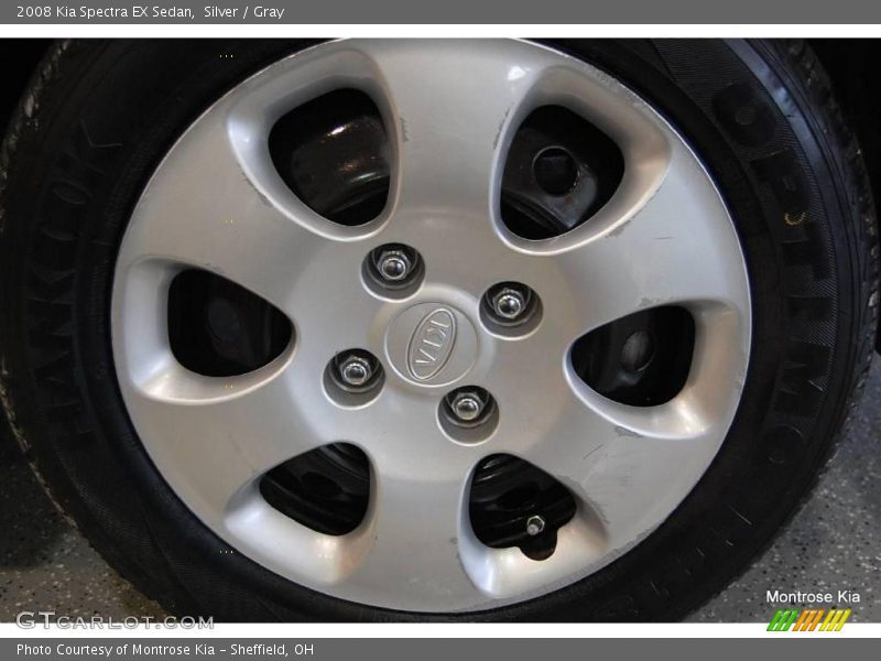 Silver / Gray 2008 Kia Spectra EX Sedan