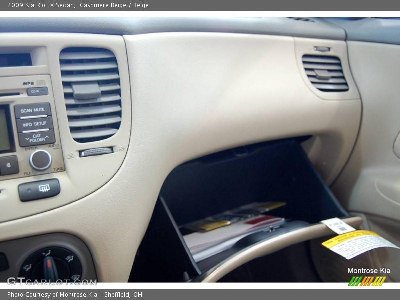 Cashmere Beige / Beige 2009 Kia Rio LX Sedan
