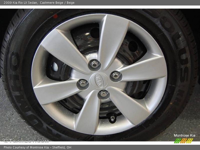 Cashmere Beige / Beige 2009 Kia Rio LX Sedan