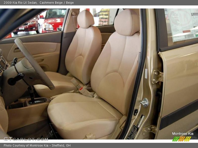 Cashmere Beige / Beige 2009 Kia Rio LX Sedan