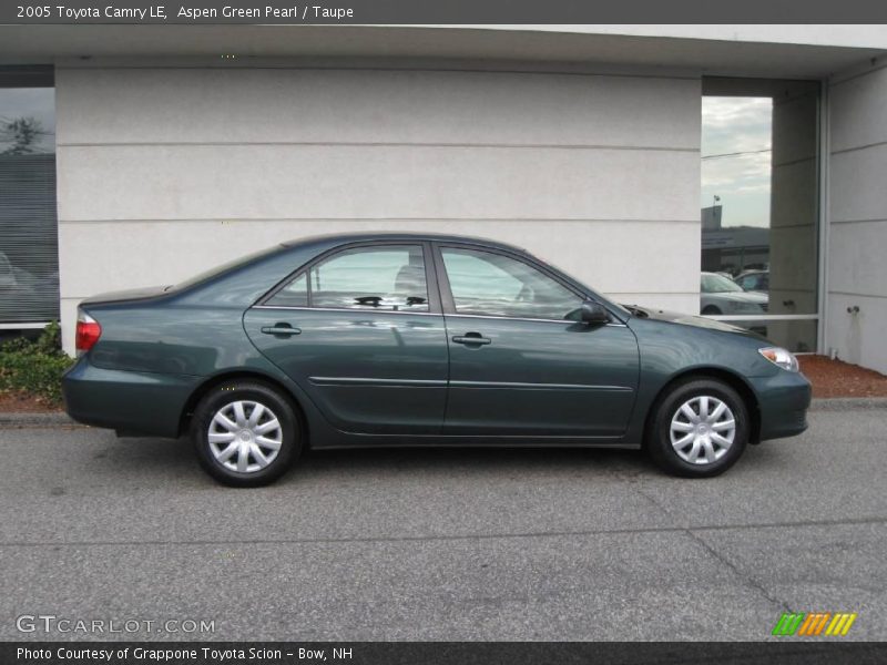Aspen Green Pearl / Taupe 2005 Toyota Camry LE