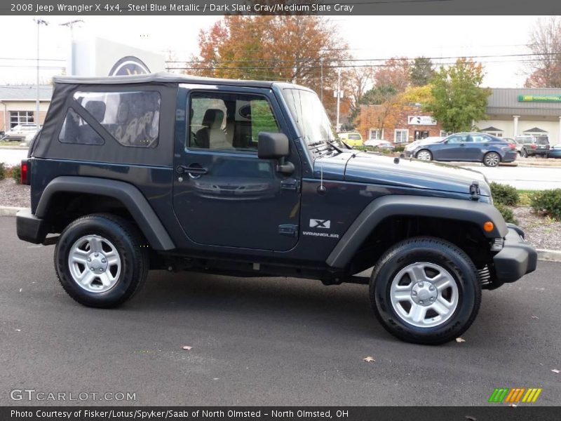 Steel Blue Metallic / Dark Slate Gray/Medium Slate Gray 2008 Jeep Wrangler X 4x4