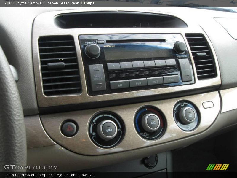 Aspen Green Pearl / Taupe 2005 Toyota Camry LE