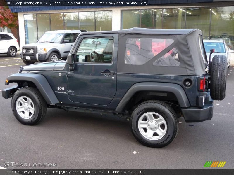 Steel Blue Metallic / Dark Slate Gray/Medium Slate Gray 2008 Jeep Wrangler X 4x4