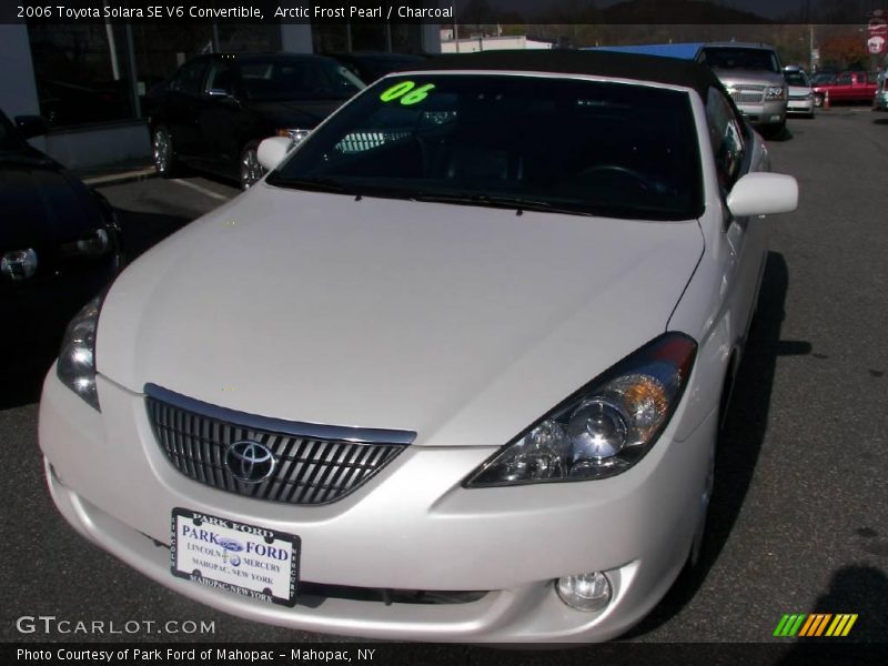 Arctic Frost Pearl / Charcoal 2006 Toyota Solara SE V6 Convertible