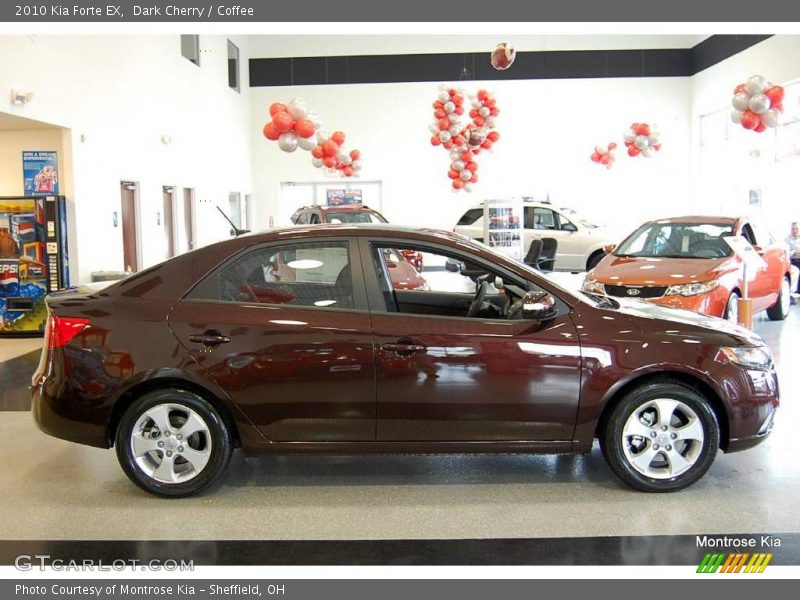 Dark Cherry / Coffee 2010 Kia Forte EX
