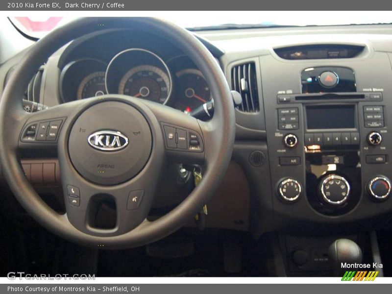 Dark Cherry / Coffee 2010 Kia Forte EX