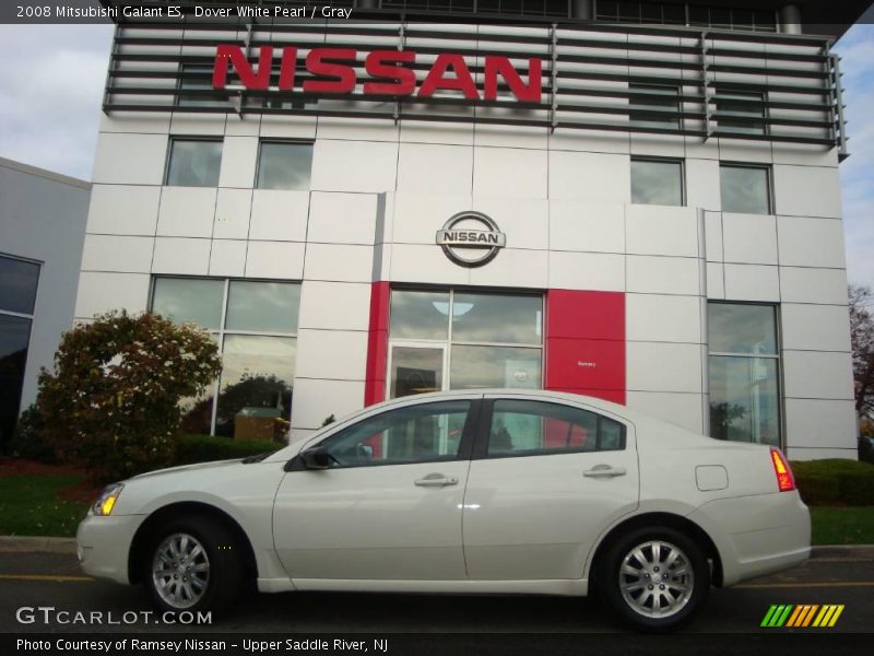 Dover White Pearl / Gray 2008 Mitsubishi Galant ES