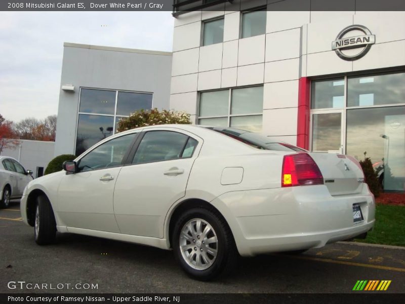Dover White Pearl / Gray 2008 Mitsubishi Galant ES