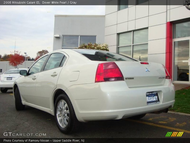 Dover White Pearl / Gray 2008 Mitsubishi Galant ES