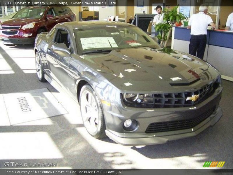 Cyber Gray Metallic / Black 2010 Chevrolet Camaro SS/RS Coupe