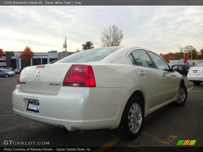 Dover White Pearl / Gray 2008 Mitsubishi Galant ES