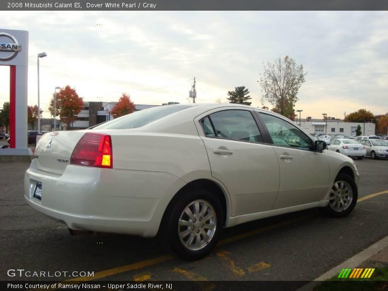 Dover White Pearl / Gray 2008 Mitsubishi Galant ES