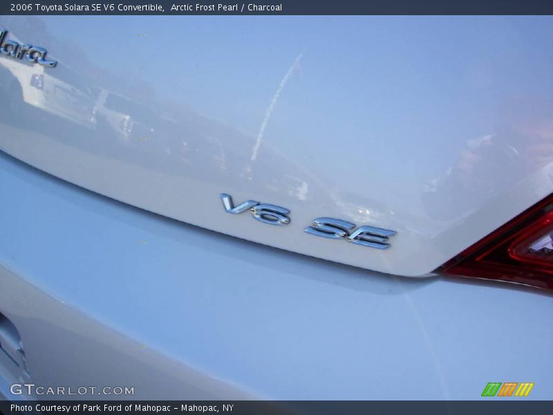 Arctic Frost Pearl / Charcoal 2006 Toyota Solara SE V6 Convertible