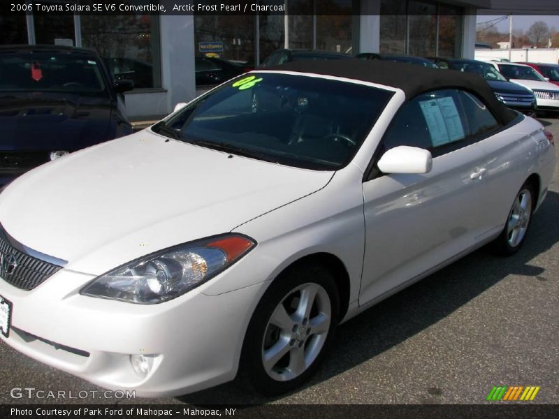 Arctic Frost Pearl / Charcoal 2006 Toyota Solara SE V6 Convertible