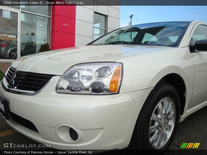 Dover White Pearl / Gray 2008 Mitsubishi Galant ES