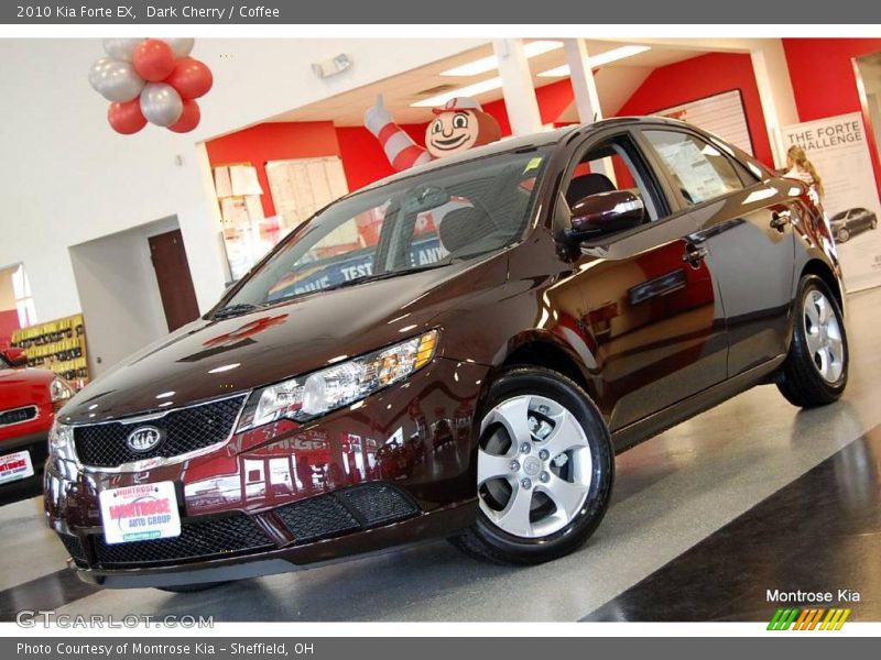Dark Cherry / Coffee 2010 Kia Forte EX