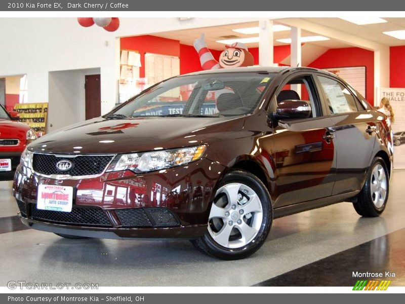 Dark Cherry / Coffee 2010 Kia Forte EX