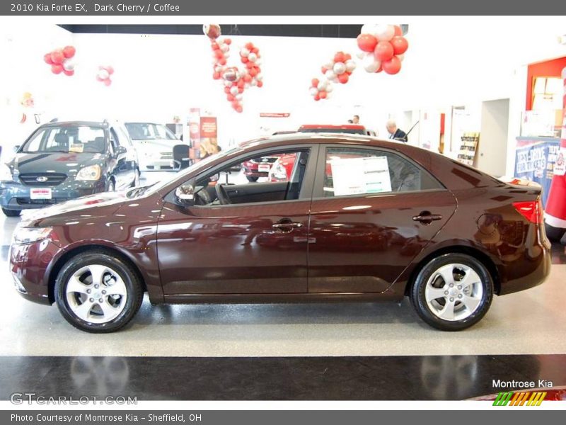 Dark Cherry / Coffee 2010 Kia Forte EX