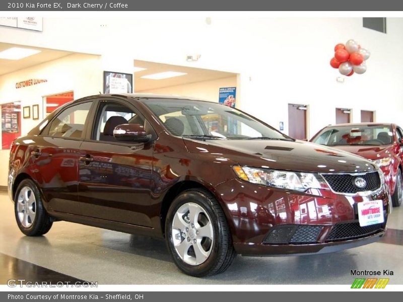 Dark Cherry / Coffee 2010 Kia Forte EX