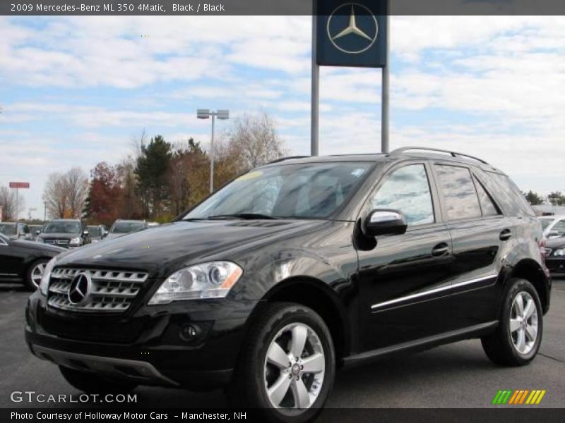 Black / Black 2009 Mercedes-Benz ML 350 4Matic