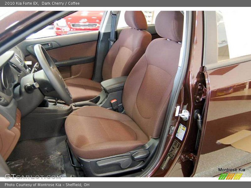 Dark Cherry / Coffee 2010 Kia Forte EX