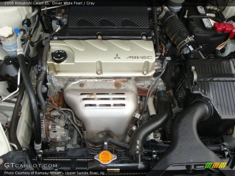 Dover White Pearl / Gray 2008 Mitsubishi Galant ES