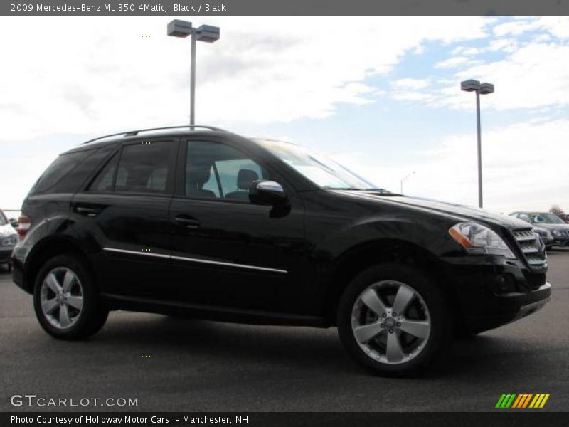 Black / Black 2009 Mercedes-Benz ML 350 4Matic