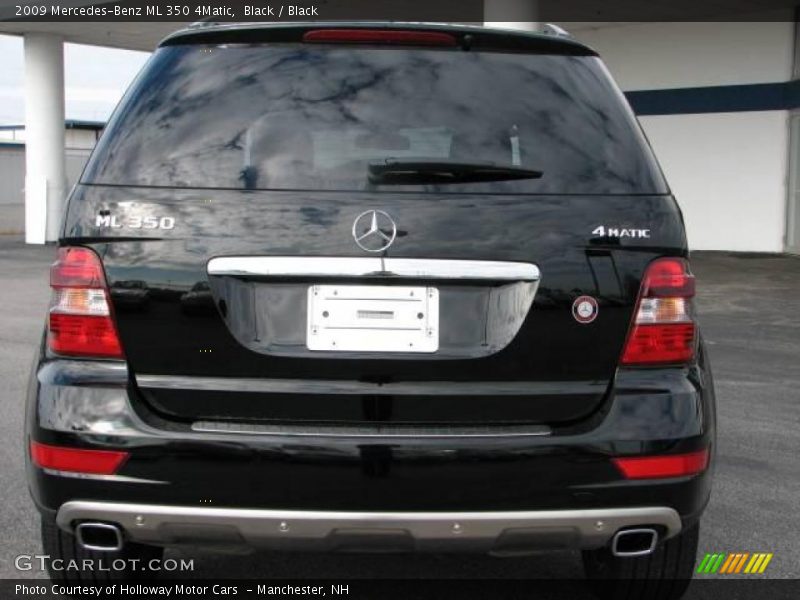 Black / Black 2009 Mercedes-Benz ML 350 4Matic