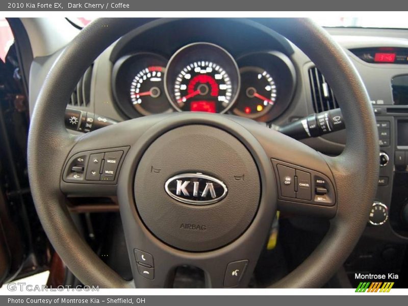 Dark Cherry / Coffee 2010 Kia Forte EX