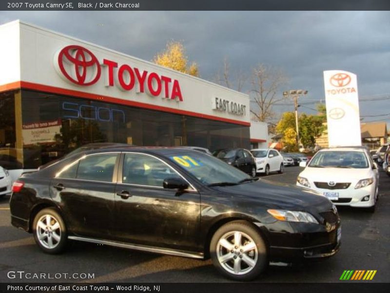 Black / Dark Charcoal 2007 Toyota Camry SE