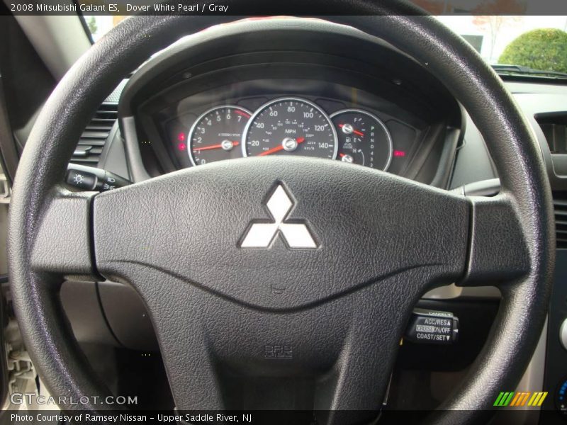 Dover White Pearl / Gray 2008 Mitsubishi Galant ES