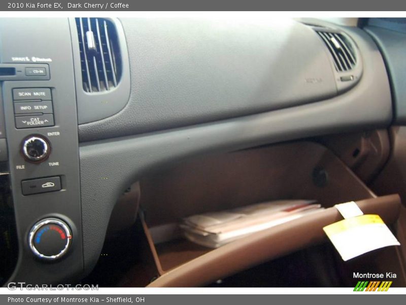 Dark Cherry / Coffee 2010 Kia Forte EX