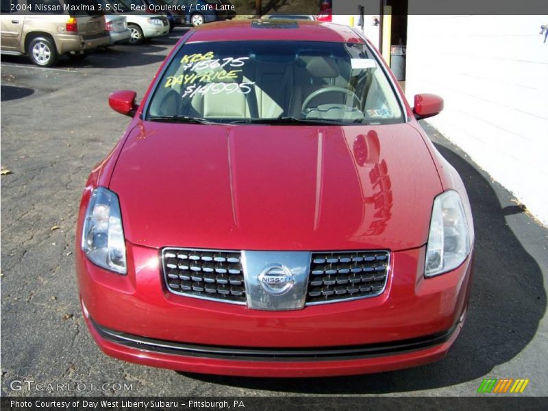 Red Opulence / Cafe Latte 2004 Nissan Maxima 3.5 SL