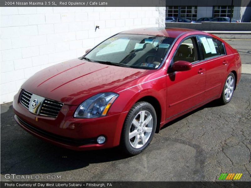 Red Opulence / Cafe Latte 2004 Nissan Maxima 3.5 SL