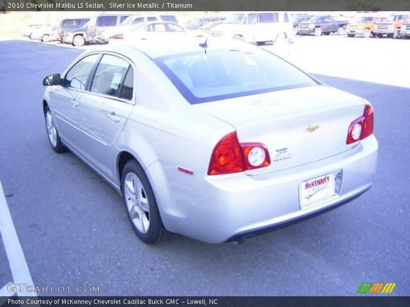 Silver Ice Metallic / Titanium 2010 Chevrolet Malibu LS Sedan