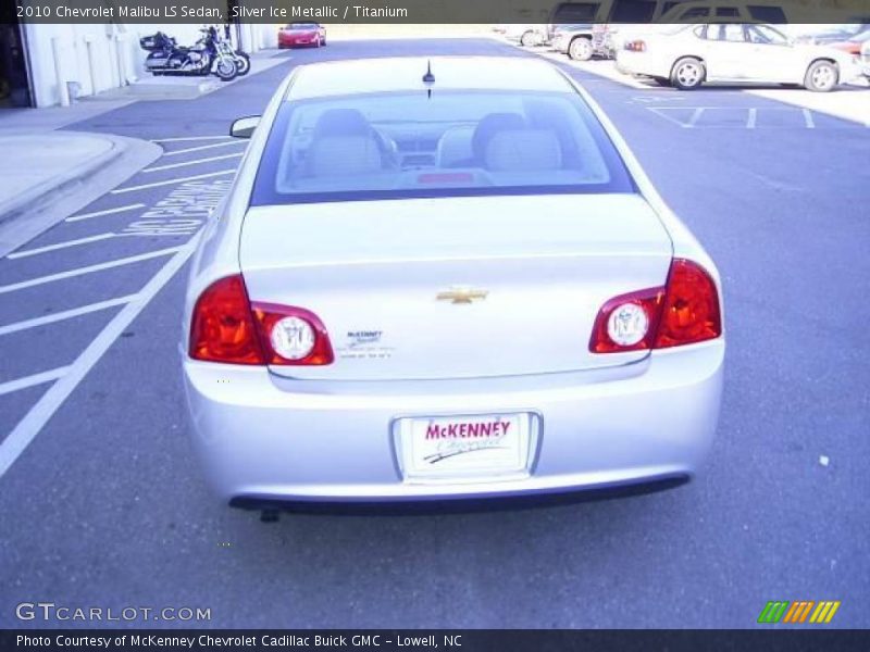 Silver Ice Metallic / Titanium 2010 Chevrolet Malibu LS Sedan