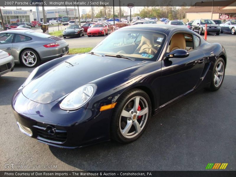 Midnight Blue Metallic / Sand Beige 2007 Porsche Cayman S