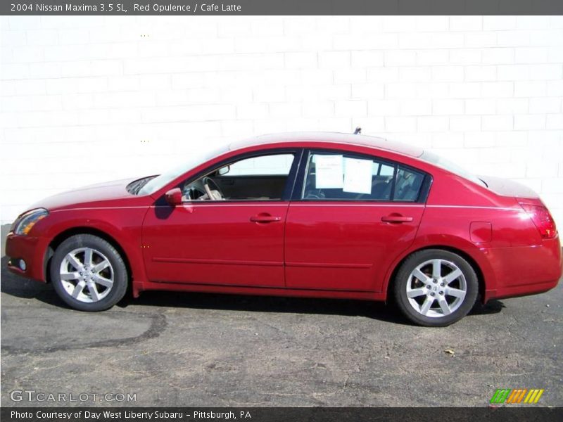 Red Opulence / Cafe Latte 2004 Nissan Maxima 3.5 SL