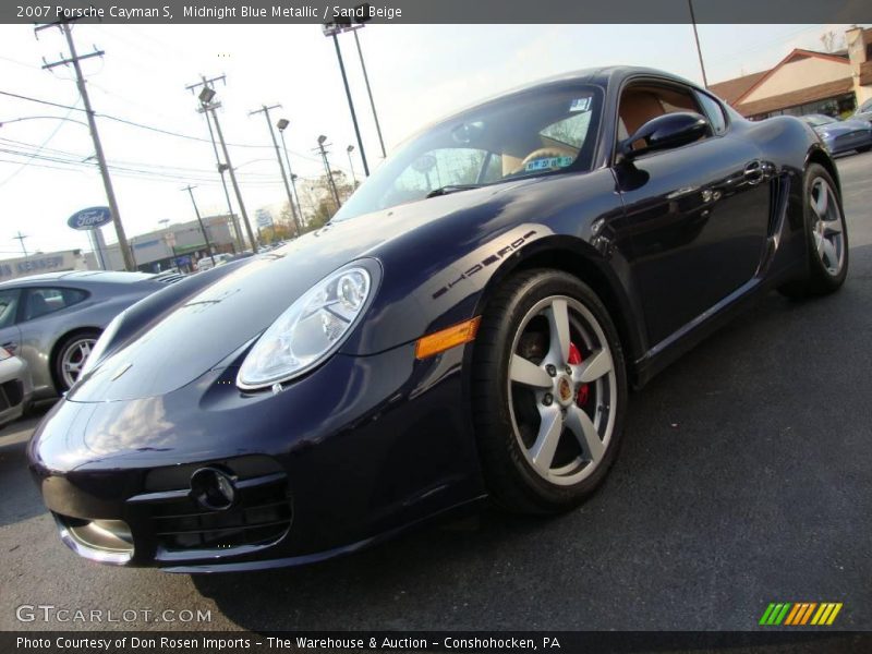 Midnight Blue Metallic / Sand Beige 2007 Porsche Cayman S