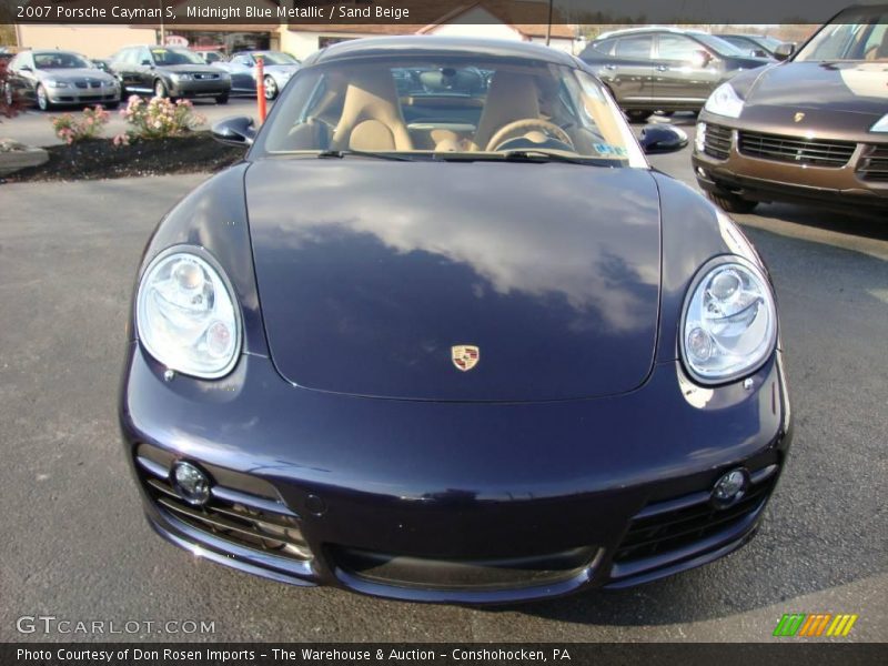 Midnight Blue Metallic / Sand Beige 2007 Porsche Cayman S