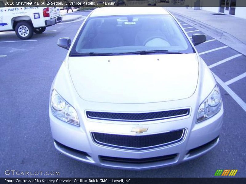 Silver Ice Metallic / Titanium 2010 Chevrolet Malibu LS Sedan
