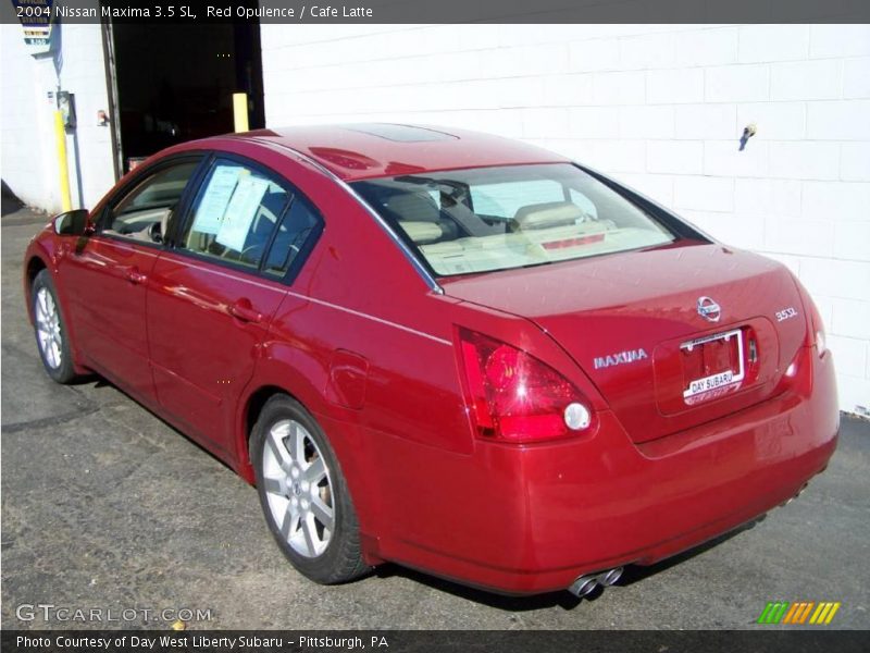 Red Opulence / Cafe Latte 2004 Nissan Maxima 3.5 SL