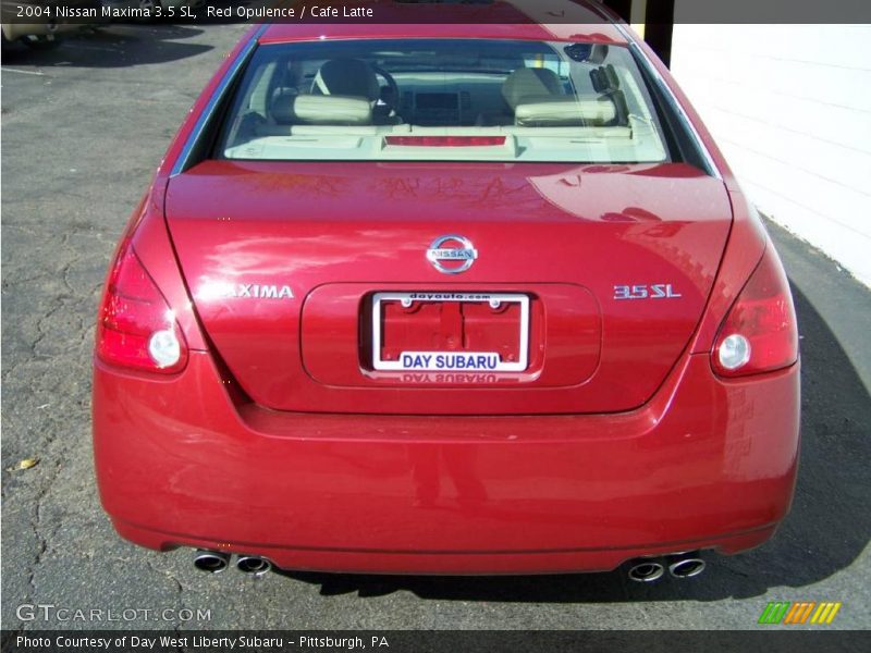 Red Opulence / Cafe Latte 2004 Nissan Maxima 3.5 SL