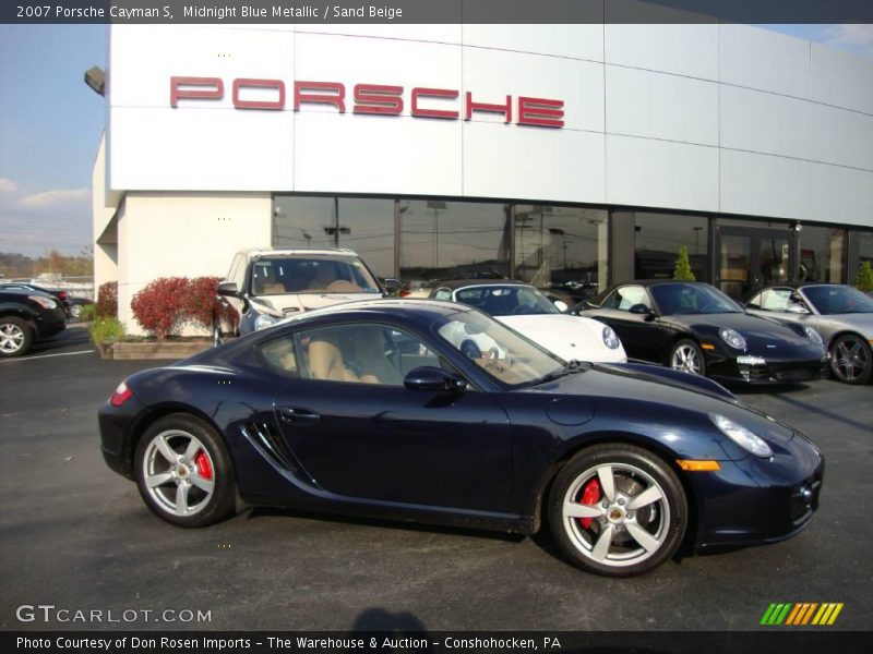 Midnight Blue Metallic / Sand Beige 2007 Porsche Cayman S