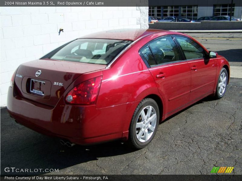 Red Opulence / Cafe Latte 2004 Nissan Maxima 3.5 SL